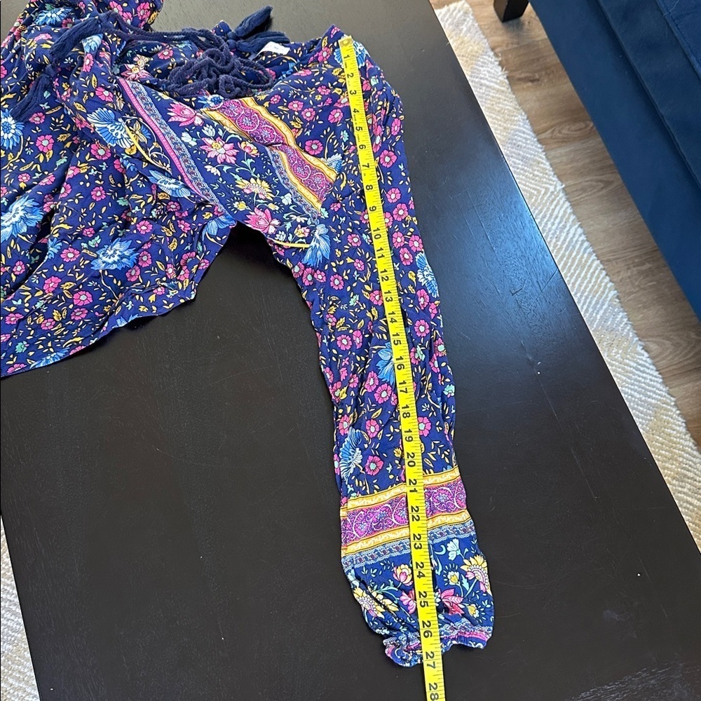 R. Vivimos Boho Cottagecore Peasant Long Sleeve Midi Dress - Picture 9 of 10